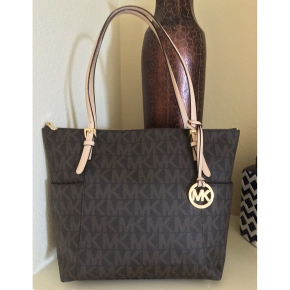 Michael Kors Handbags - *SALE* Michael Kors Brown Canvas Jet Set Tote